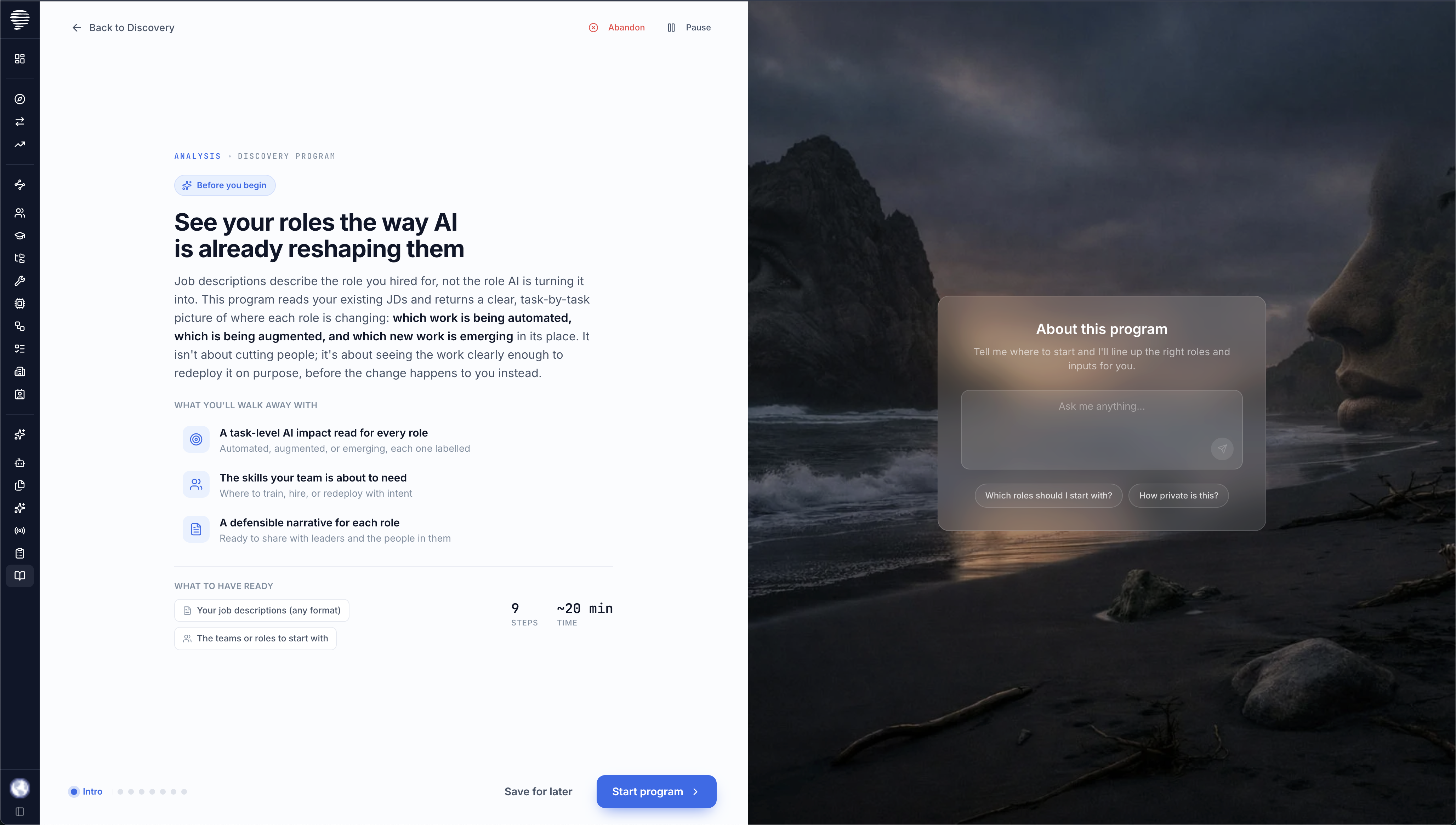 The Human Layer Lab platform dashboard